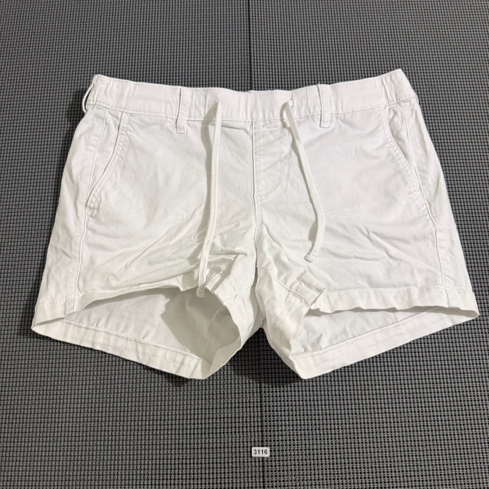 Torrid Womens White Drawstring Elastic Waist Casual Shorts Size 0